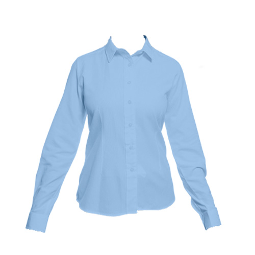 CAMISA PREZ OXFORD DAMA MANGA LARGA - Vista 2